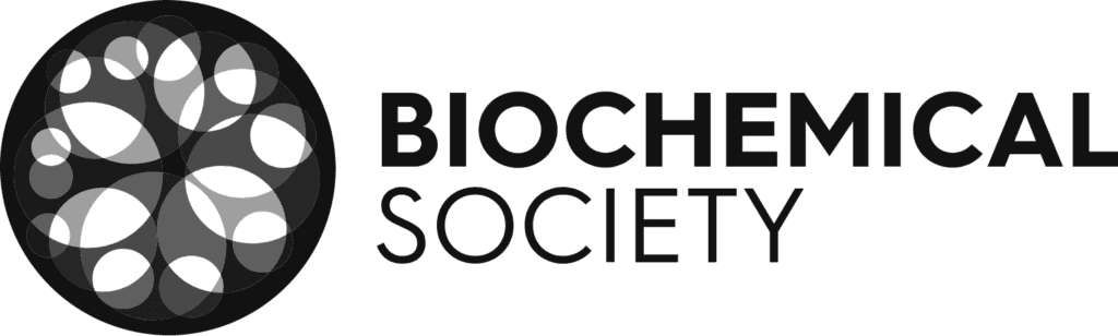 Biochemical Society logo featuring interconnected molecular structures.